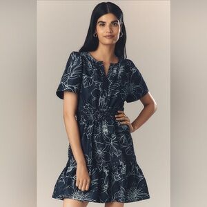 NWT Maeve Anthropologie Somerset Denim Mini Dress Sz M
